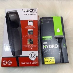 🌸NEW hair cutting kit and razor 3 blades.